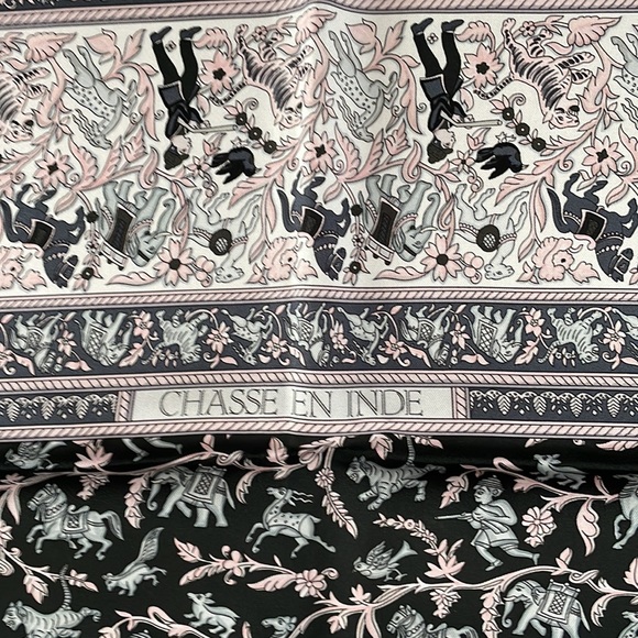 Hermes Chasse en Inde Silk scarf. Authentic. - Picture 5 of 7